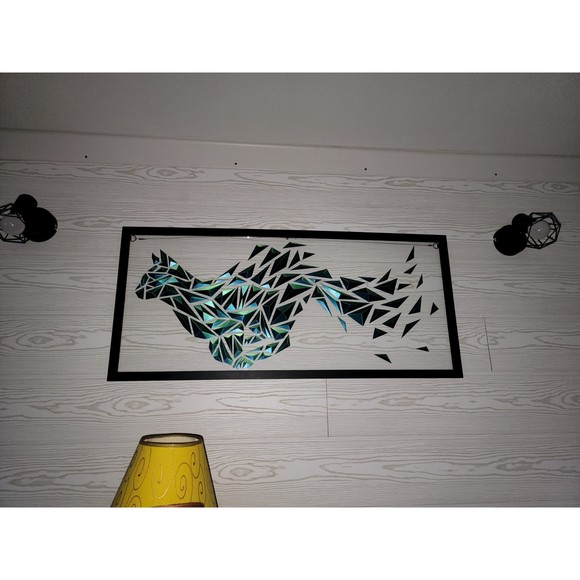 DGEmily Geometric Cat Wall Art | Large-Scale Wall Decor | Custom Sizes!! - Picture 6 of 6